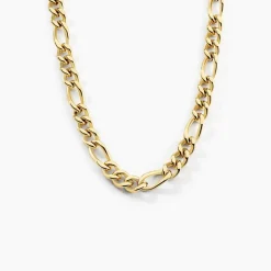 Collier Maille Acier Doré Virgil