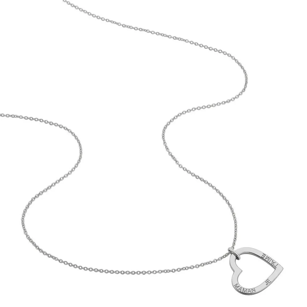 Collier Marcella Argent Blanc
