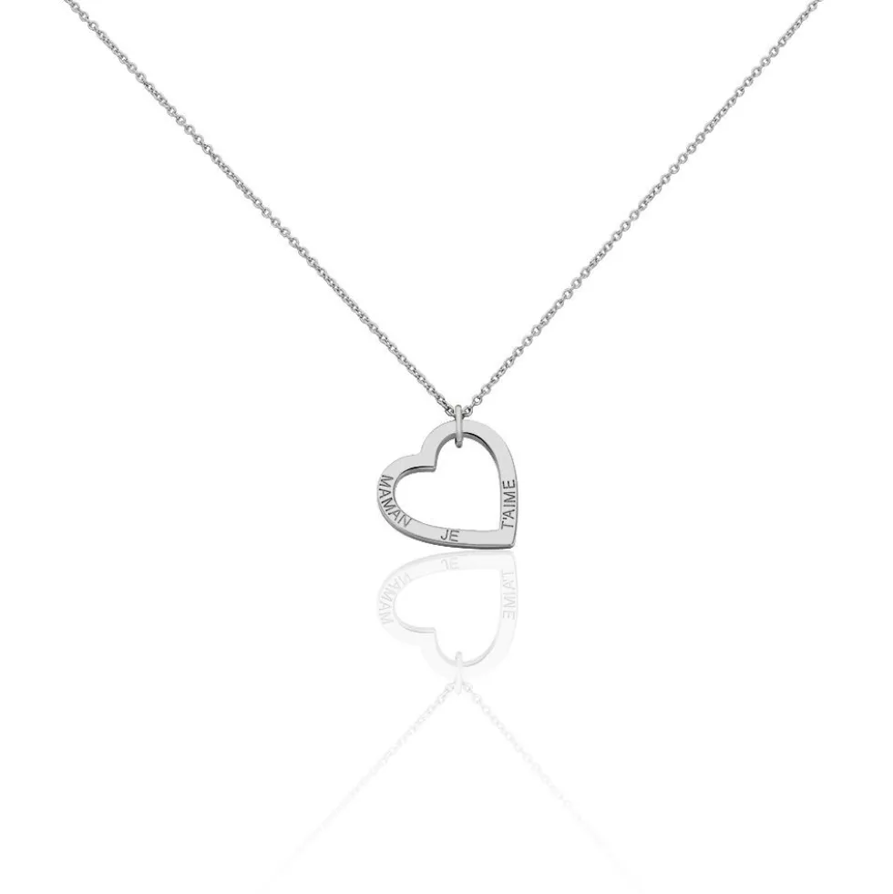 Collier Marcella Argent Blanc