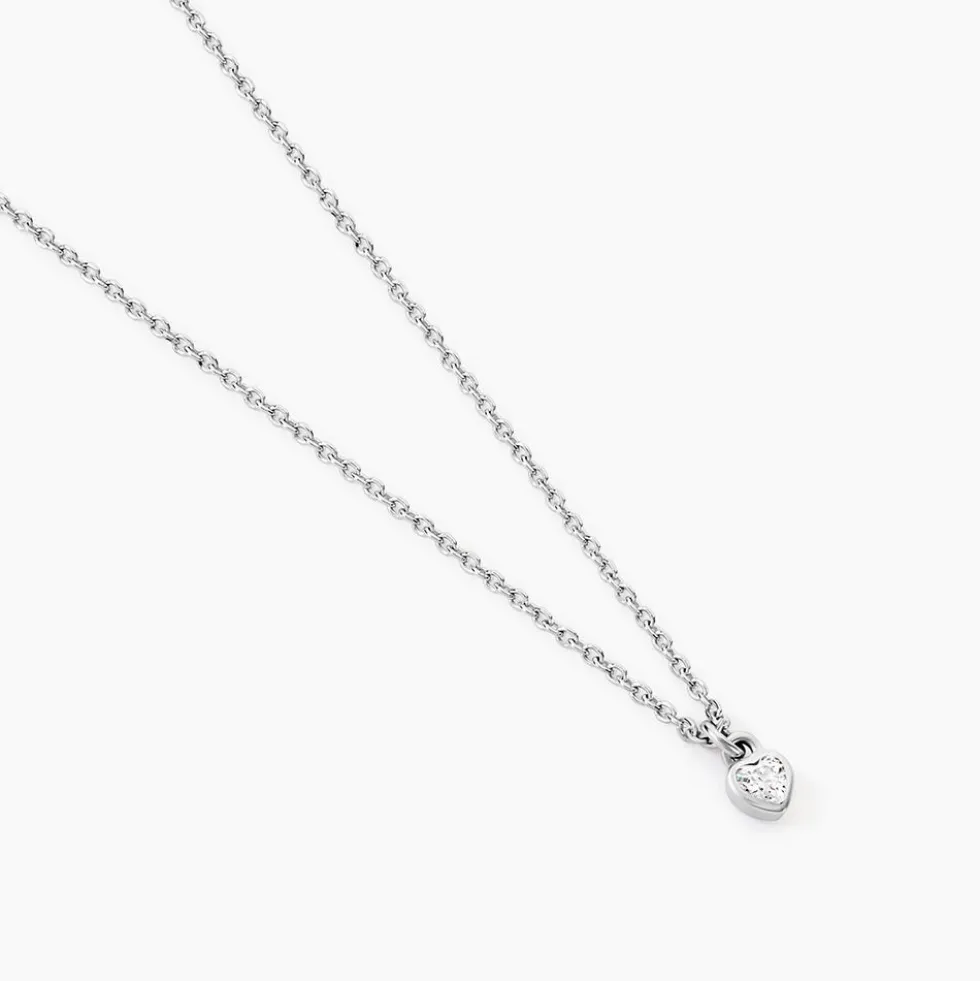 Collier Marciana Argent Blanc Oxyde De Zirconium