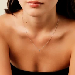 Collier Marciana Argent Blanc Oxyde De Zirconium