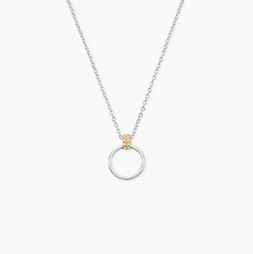 Collier Marcie Or Jaune Argent Blanc Oxyde De Zirconium