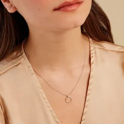 Collier Marcie Or Jaune Argent Blanc Oxyde De Zirconium