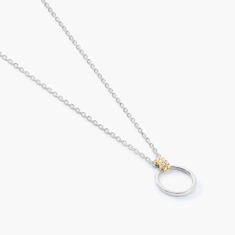 Collier Marcie Or Jaune Argent Blanc Oxyde De Zirconium