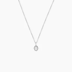 Collier Margot Argent Blanc Nacre Oxyde De Zirconium