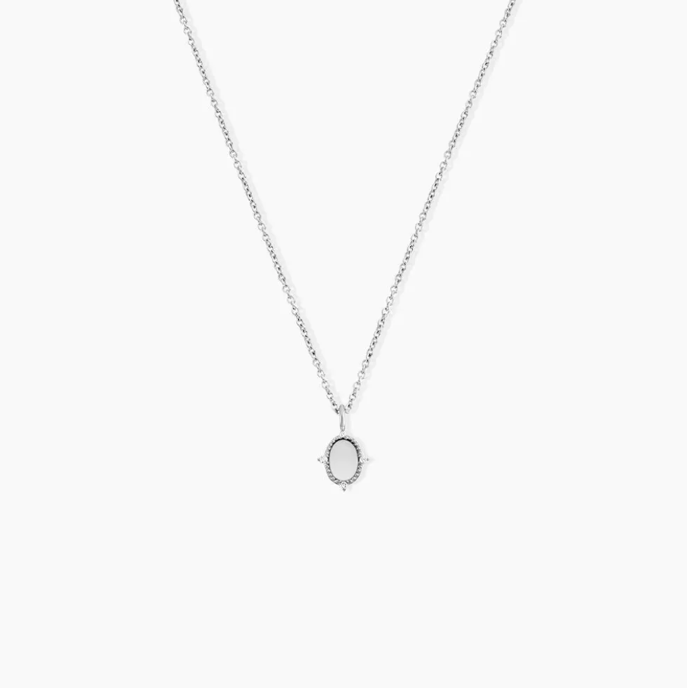 Collier Margot Argent Blanc Nacre Oxyde De Zirconium