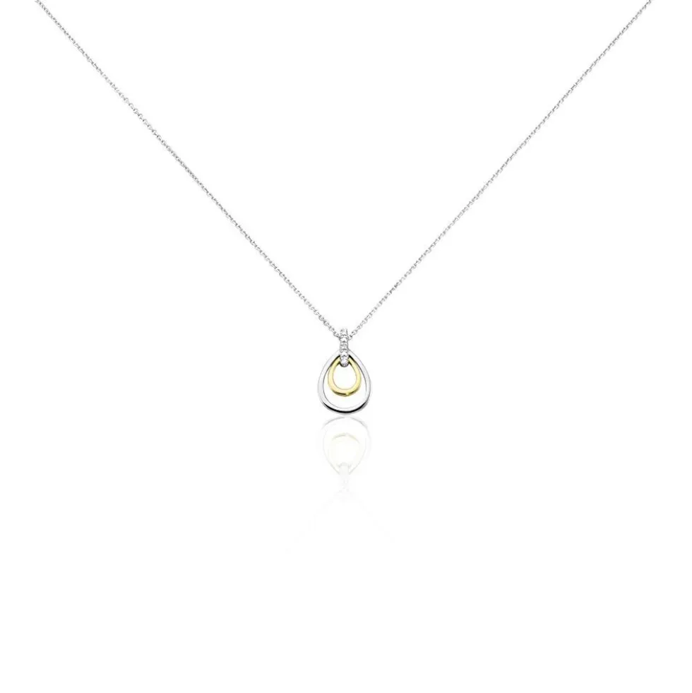 Collier Mariabella Or Bicolore Diamant Blanc