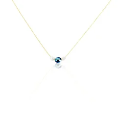 Collier Marie-zoe Or Jaune Perle De Culture