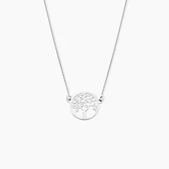 Collier Marijan Argent Blanc