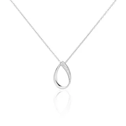 Collier Maritie Argent Blanc Oxyde De Zirconium