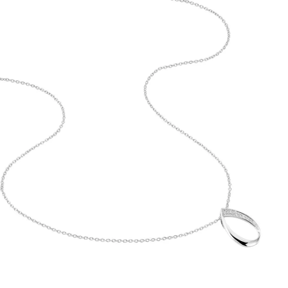 Collier Maritie Argent Blanc Oxyde De Zirconium