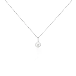 Collier Mathie Argent Blanc Perle De Culture Et Oxyde De Zirconium