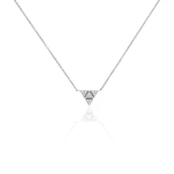 Collier Mathilde Argent Blanc Oxyde De Zirconium