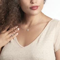 Collier Mathilde Argent Blanc Oxyde De Zirconium