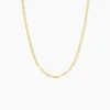Collier Mauricette Acier Jaune