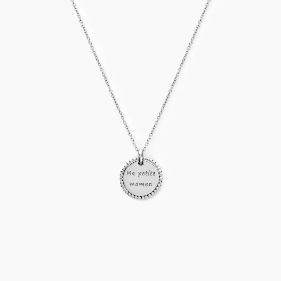 Collier Mayi Argent Blanc