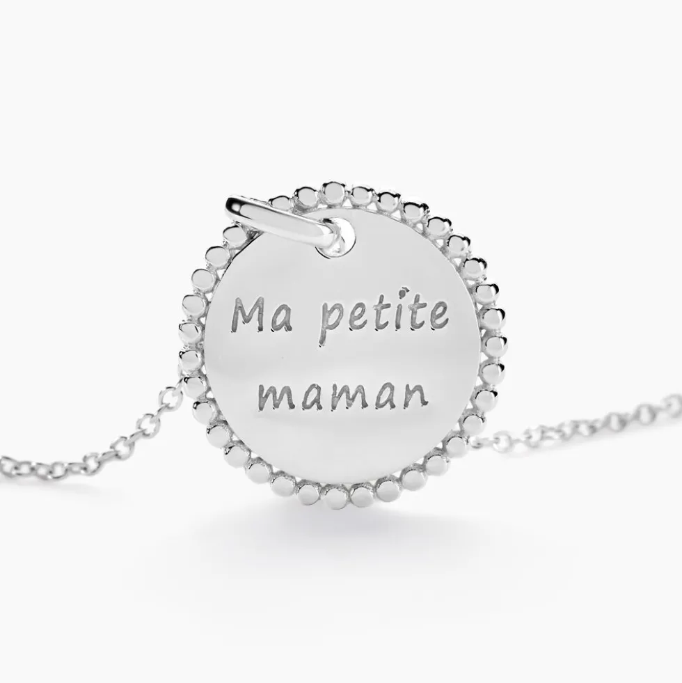 Collier Mayi Argent Blanc
