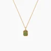 Collier Memory Plaqué Or Jaune Aventurine