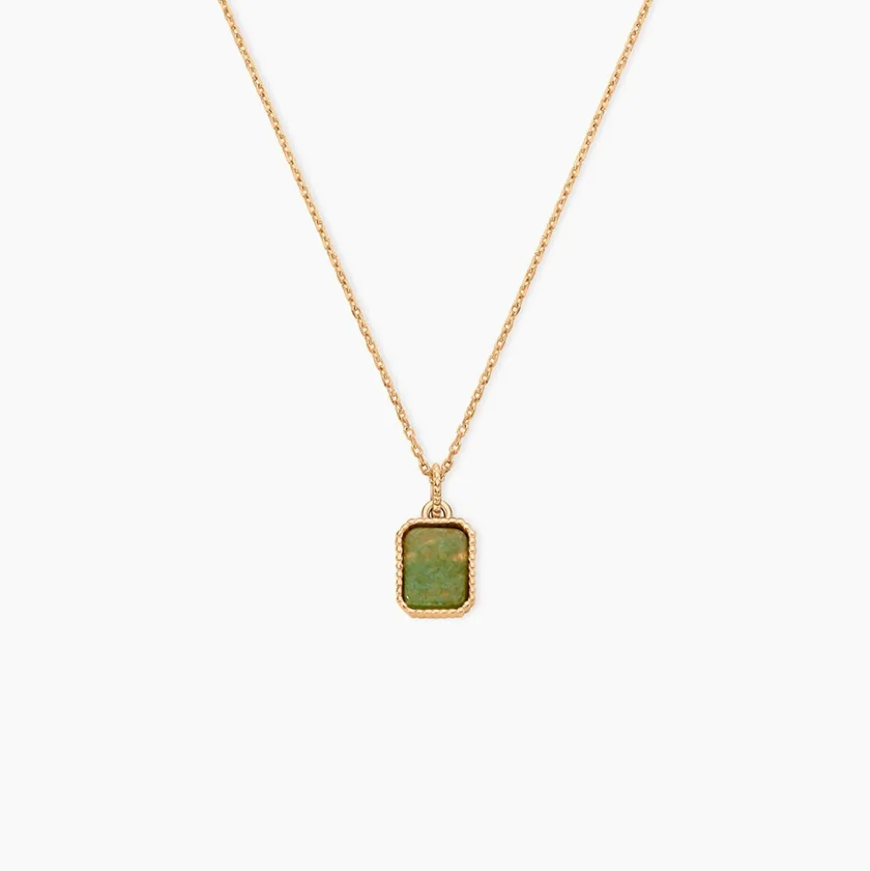 Collier Memory Plaqué Or Jaune Aventurine