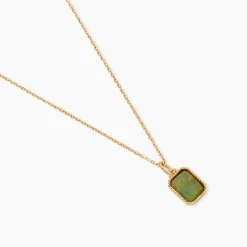 Collier Memory Plaqué Or Jaune Aventurine