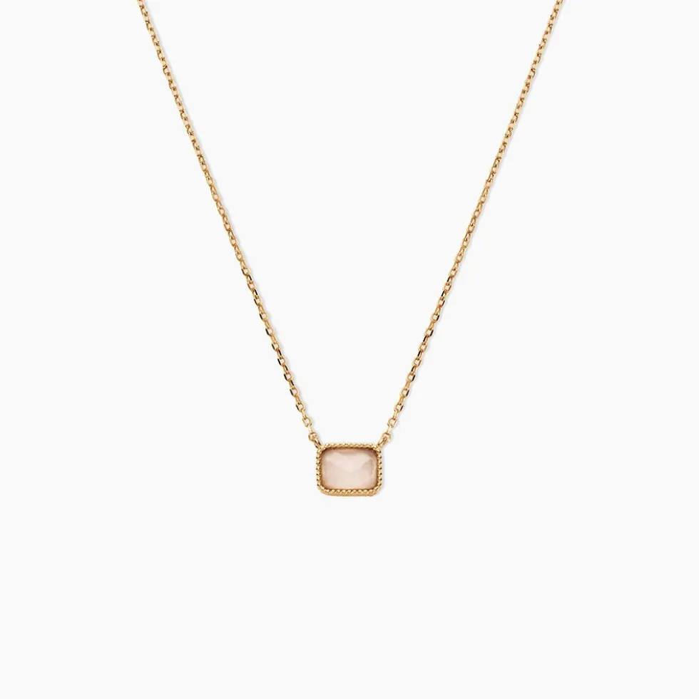 Collier Memory Plaqué Or Jaune Quartz