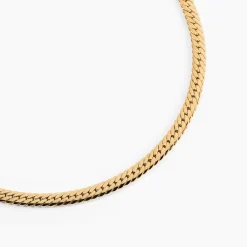 Collier Messaline Plaqué Or Jaune