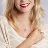 Collier Meta Argent Blanc Oxyde De Zirconium