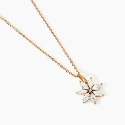 Collier Mia Plaqué Or Doré Oxyde De Zirconium