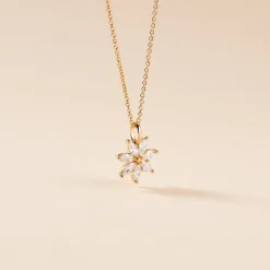 Collier Mia Plaqué Or Doré Oxyde De Zirconium