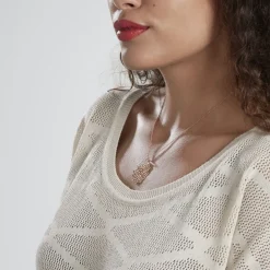 Collier Mina Argent Rose