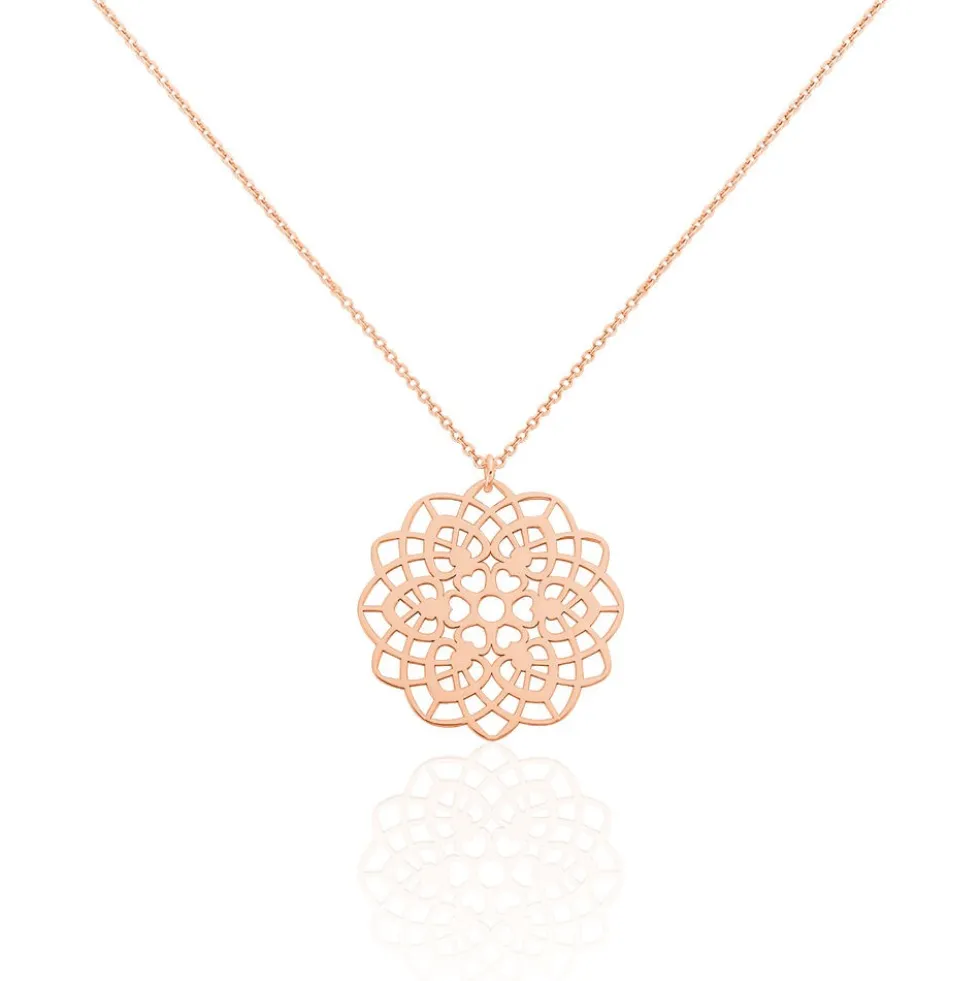 Collier Mina Argent Rose