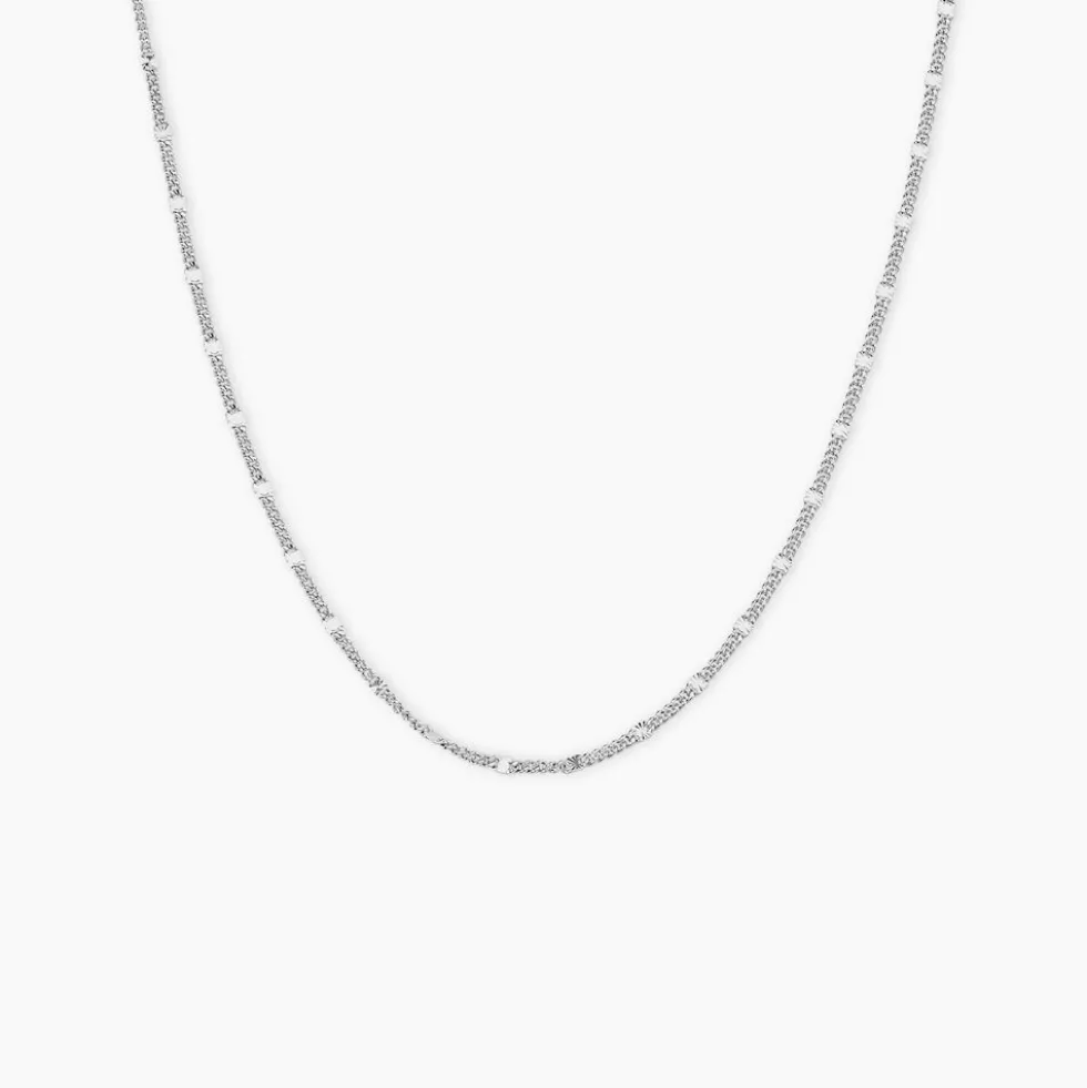 Collier Mindie Argent Blanc