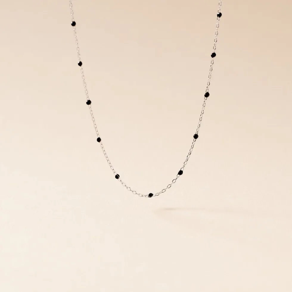 Collier Molly Argent Blanc