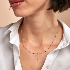 Collier Molly Argent Blanc
