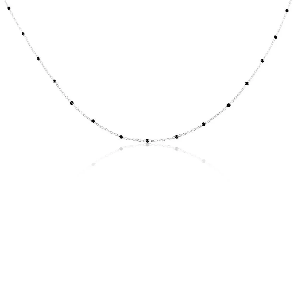 Collier Molly Argent Blanc