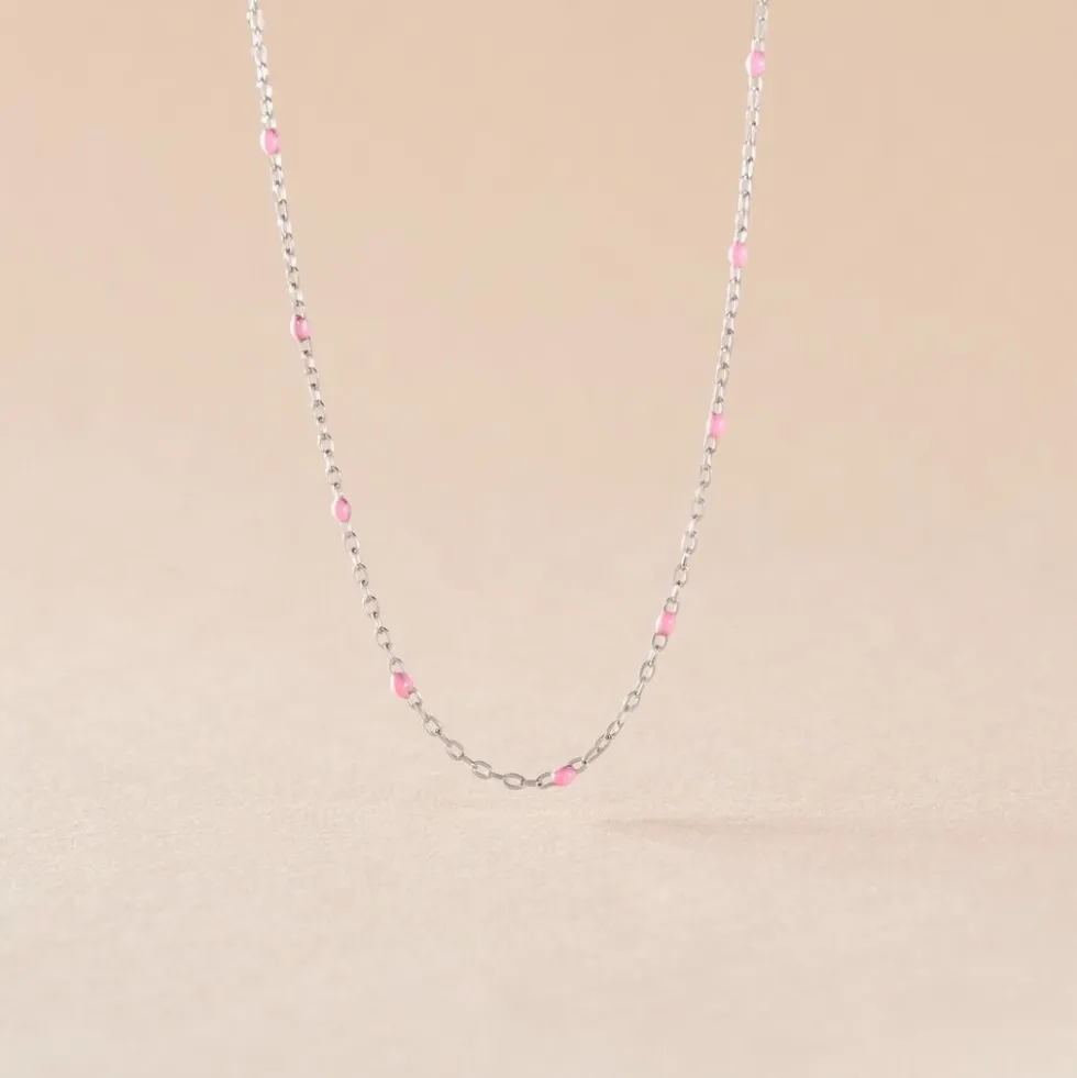 Collier Molly Argent Blanc