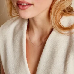 Collier Molly Argent Blanc