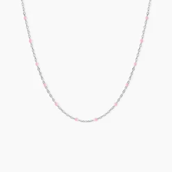 Collier Molly Argent Blanc