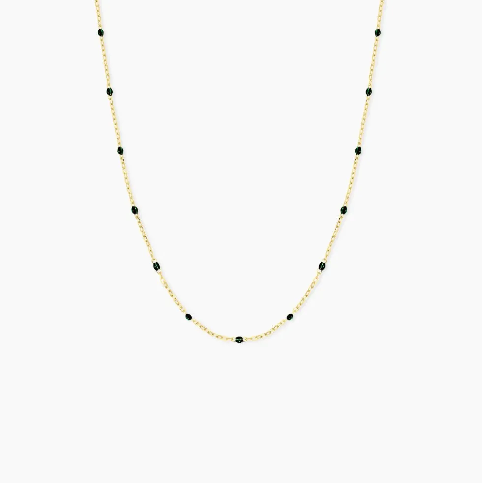 Collier Molly Argent Jaune
