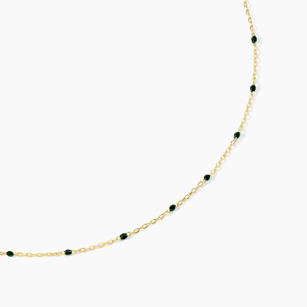 Collier Molly Argent Jaune