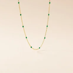 Collier Molly Argent Jaune