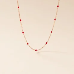 Collier Molly Argent Rose