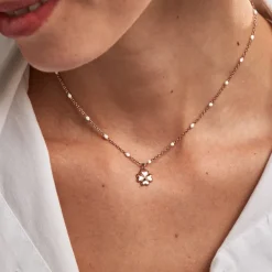 Collier Molly Argent Rose