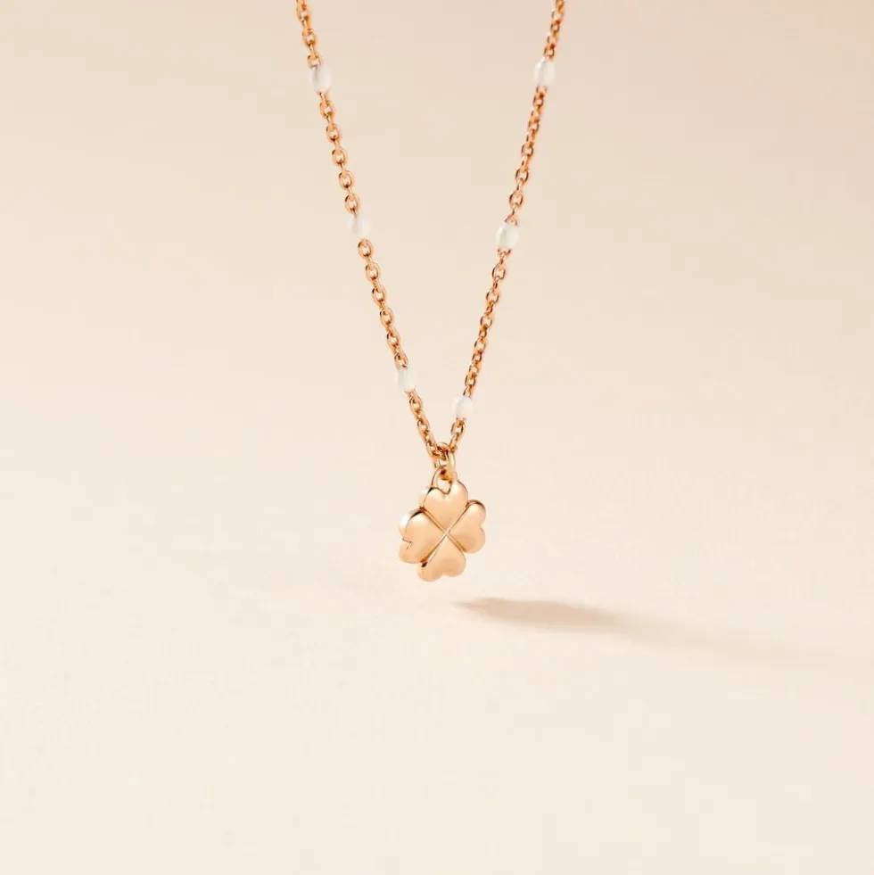 Collier Molly Argent Rose