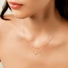 Collier Mordikai Or Jaune Oxyde De Zirconium