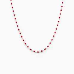 Collier Muguette Argent Blanc