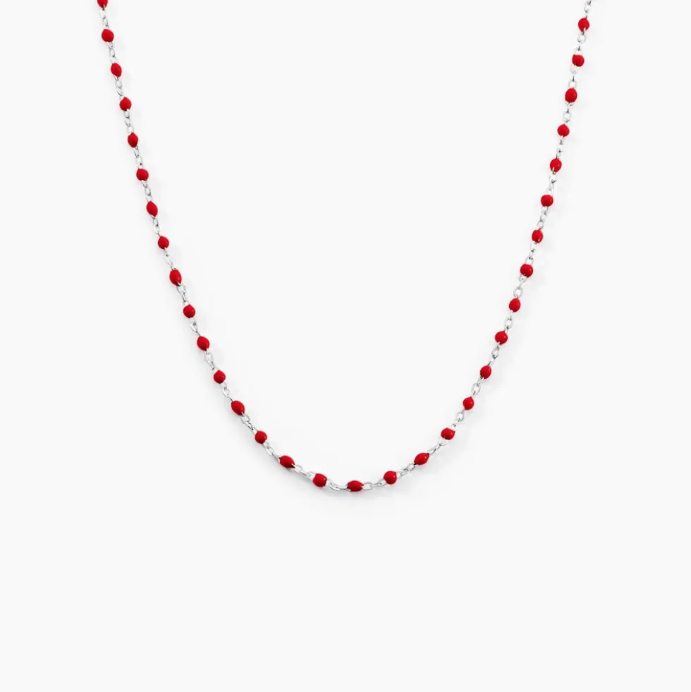 Collier Muguette Argent Blanc