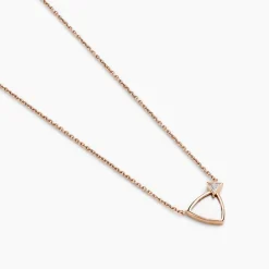 Collier Muse Argent Rose Nacre Oxyde De Zirconium