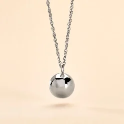 Collier My Bola Acier Blanc