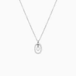 Collier Naly Argent Blanc Oxyde De Zirconium